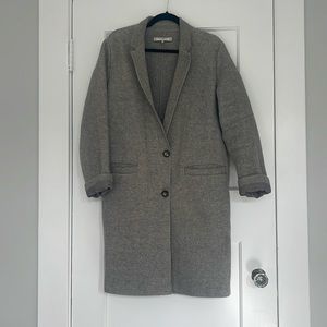 Gray Zara coat, great for fall weather!